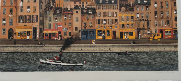 Lublin Graphics Artwork named Bord de la Seine , By Artist Delacroix Michel