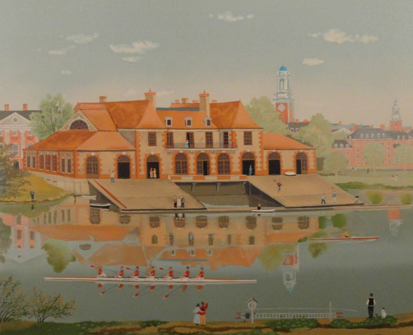 Lublin Graphics Artwork named Weld Boat House , By Artist Delacroix Michel