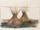 Lublin Graphics Artwork named Crow Tipis , By Artist RedStar Kevin