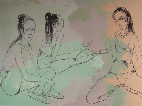 Lublin Graphics Artwork named Trois Danseuses au Repos , By Artist Jansem Jean