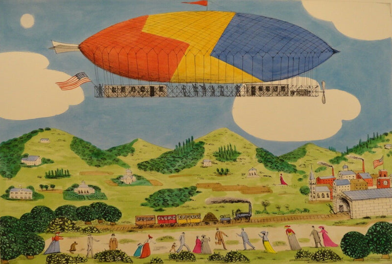 Lublin Graphics Artwork named The Dirigible , By Artist de Mejo Oscar