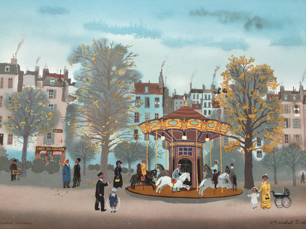 Lublin Graphics Artwork named Carousel , By Artist Delacroix Michel