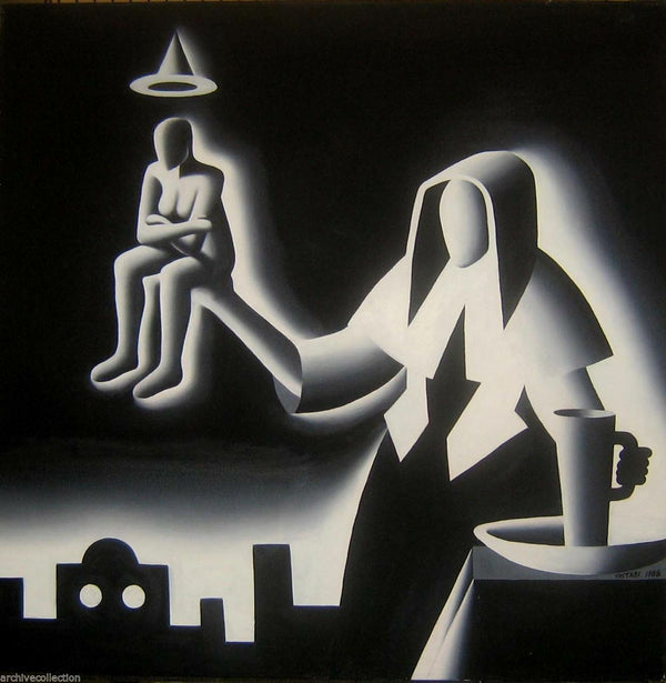 Lublin Graphics Artwork named Serving Two Masters , By Artist Kostabi Mark