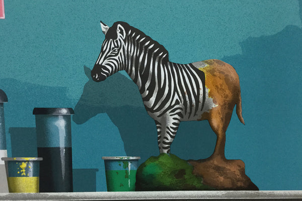 Lublin Graphics Artwork named Toy Maker Zebra , By Artist Carter James