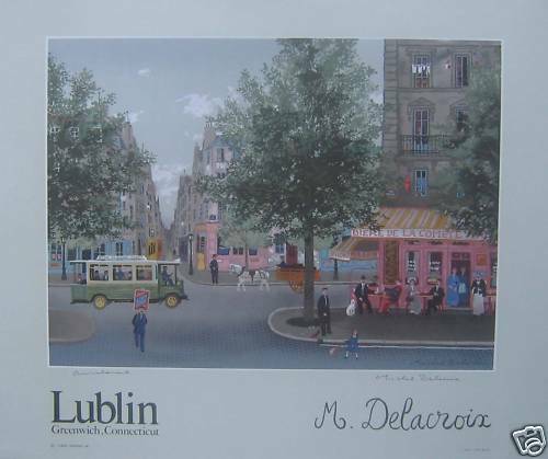 Lublin Graphics Artwork named Meridian House dedicated , By Artist Delacroix Michel