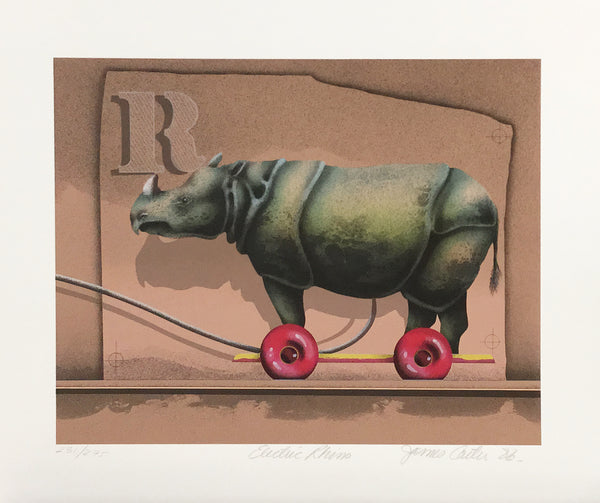 Lublin Graphics Artwork named Toy Maker Electric Rhino , By Artist Carter James