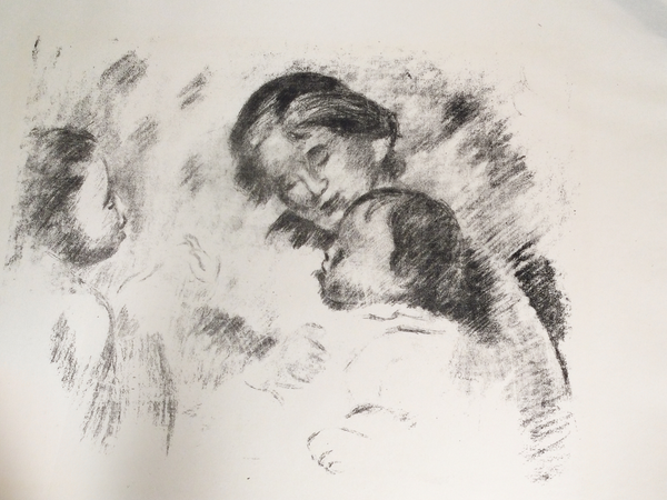 Renoir Une Mere et Deux Enfants