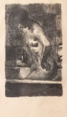 Bonnard Femme Debout dans sa Baignoire